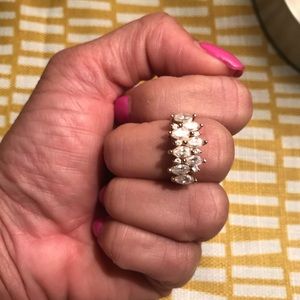 CZ 14k cocktail ring